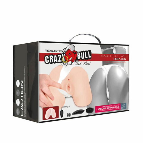 Vagina e ano realistici con vibrazione Crazy Bull - immagine 4